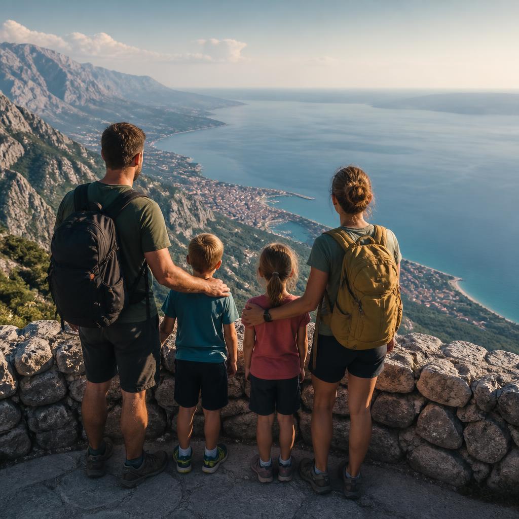 The sweeping Adriatic view from Biokovo mountain
