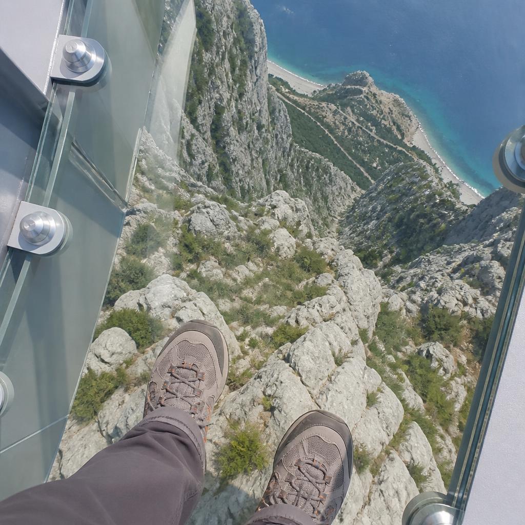 The Makarska coast seen from a high viewpoint on Biokovo