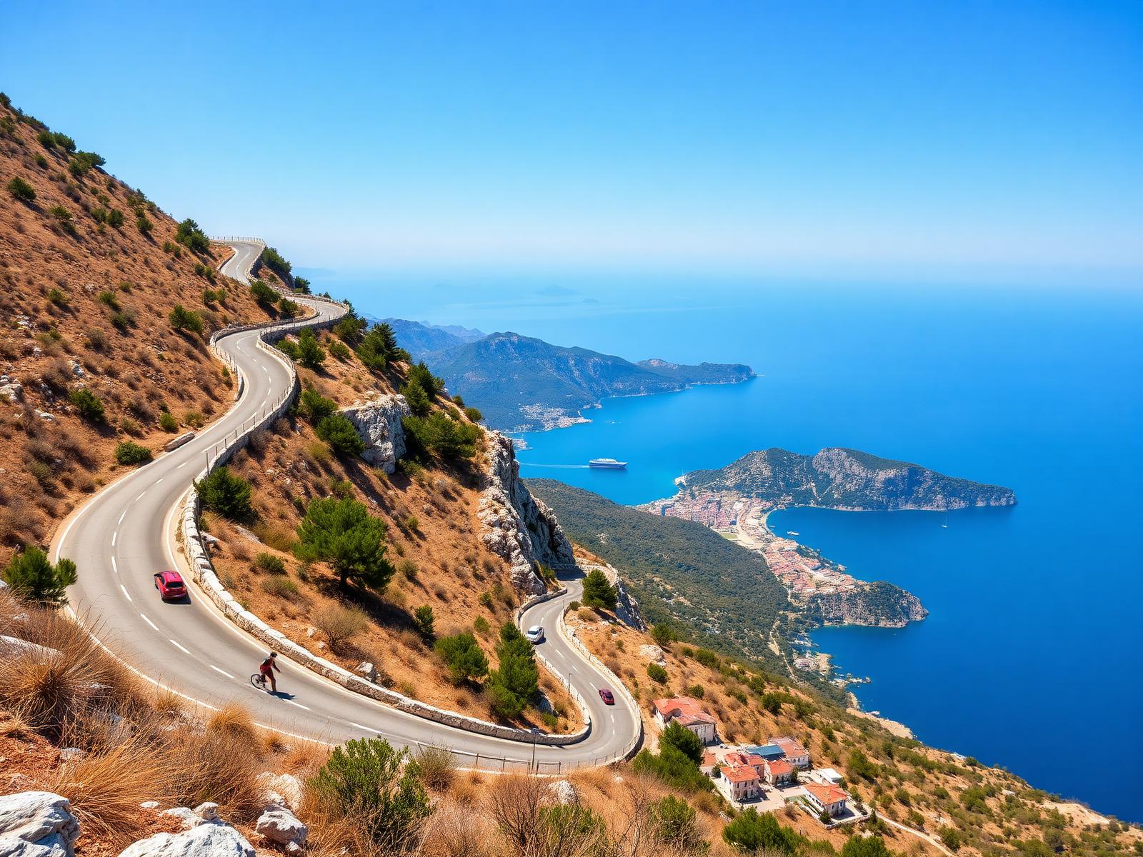 The coastal road