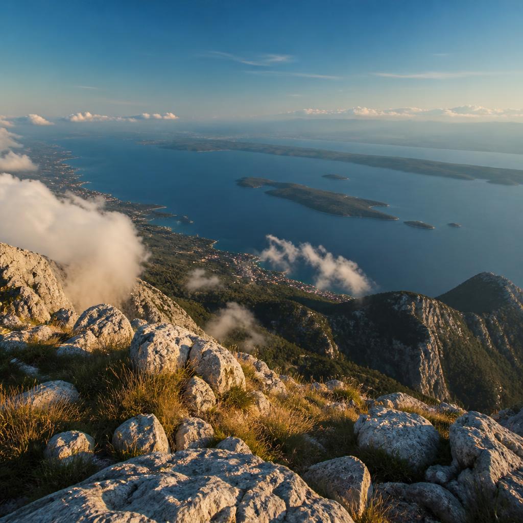 The Biokovo Skywalk above the Adriatic coast